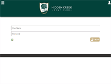 Tablet Screenshot of hiddencreekclub.com